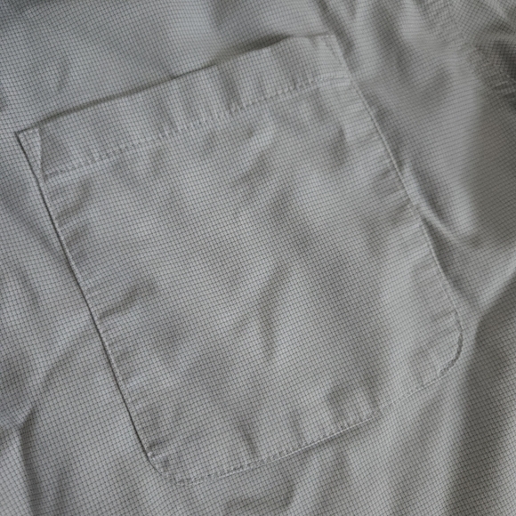 PONCHO Ultra-Lite Slim Fit The Frog Leg Shirt Turf Green Microcheck Size XL - Picture 8 of 13